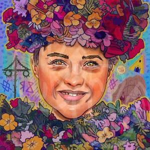 Florence Pugh Dani Ari Aster Midsommar May Queen Art Print