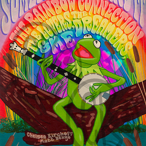 Kermit and The Muppet Show Trio Greeting Card Art Print