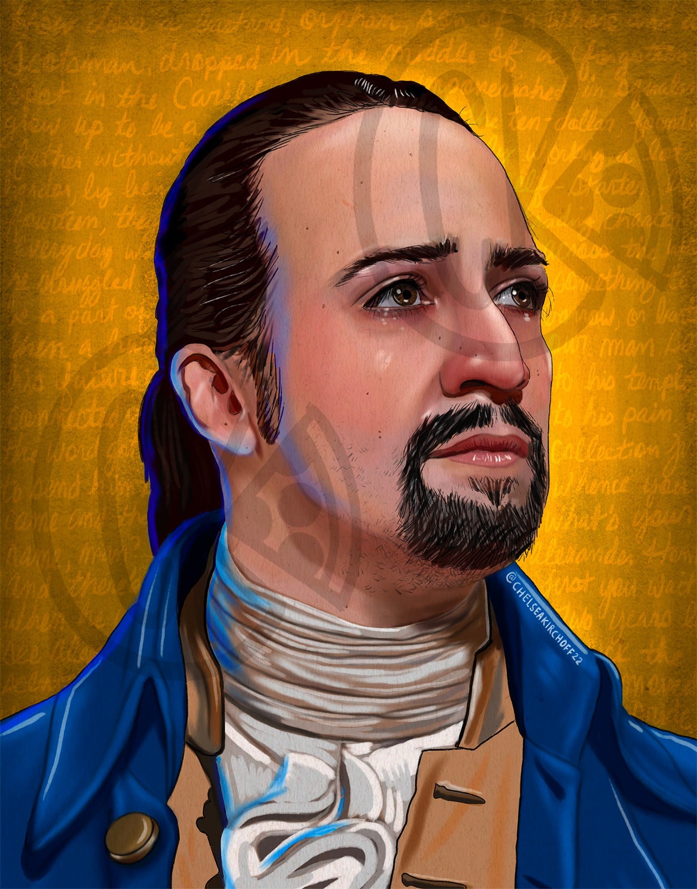 Alexander Hamilton Lin manuel Miranda Broadway Art Print Etsy