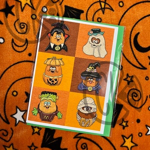Halloween McNugget Buddies Greeting Card Art Print