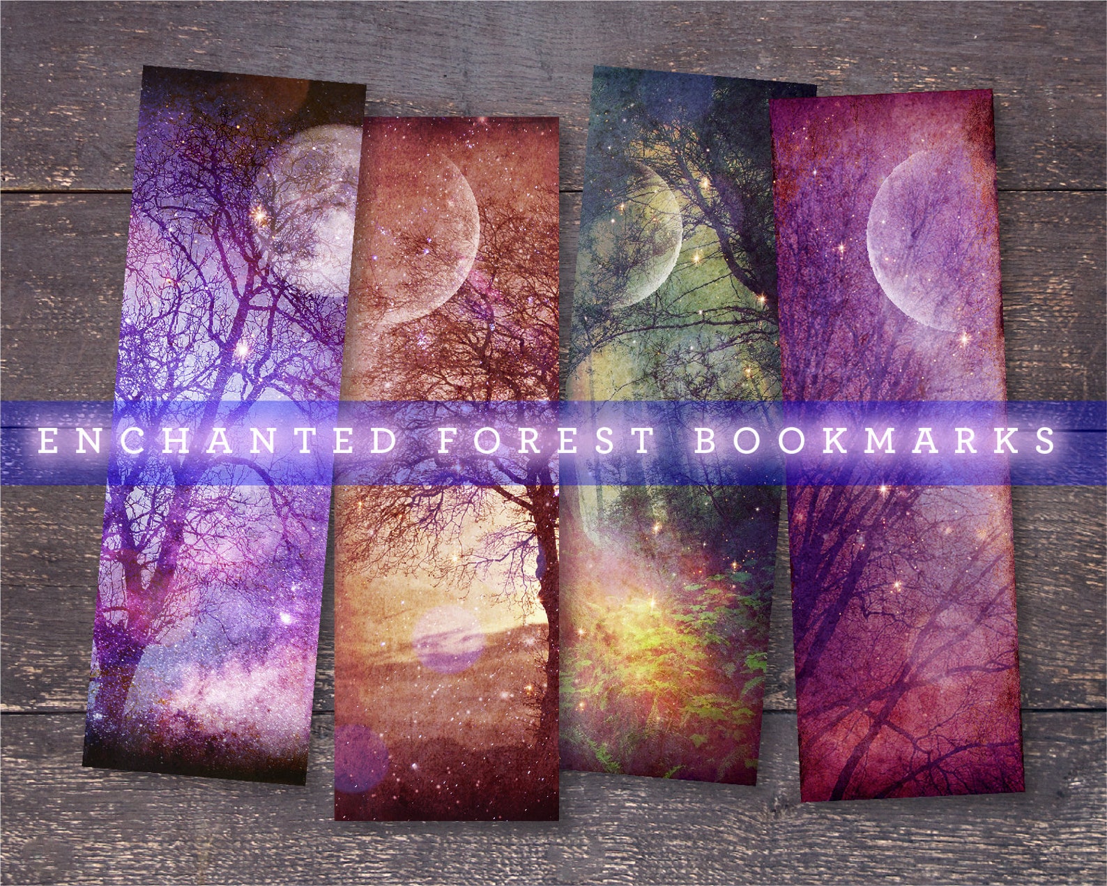 enchanted forest printable bookmarks printable magical