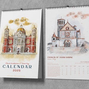 2025 Church Architecture & Feast Day Calendar