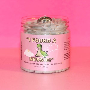 I Found A Nessie! | 6oz Crystal Infused Whipped Body Butter | Shea Butter | Vegan | Cruelty Free | Angel Aura Quartz | Apex Legends