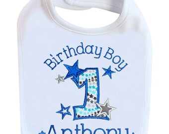my first birthday bib boy