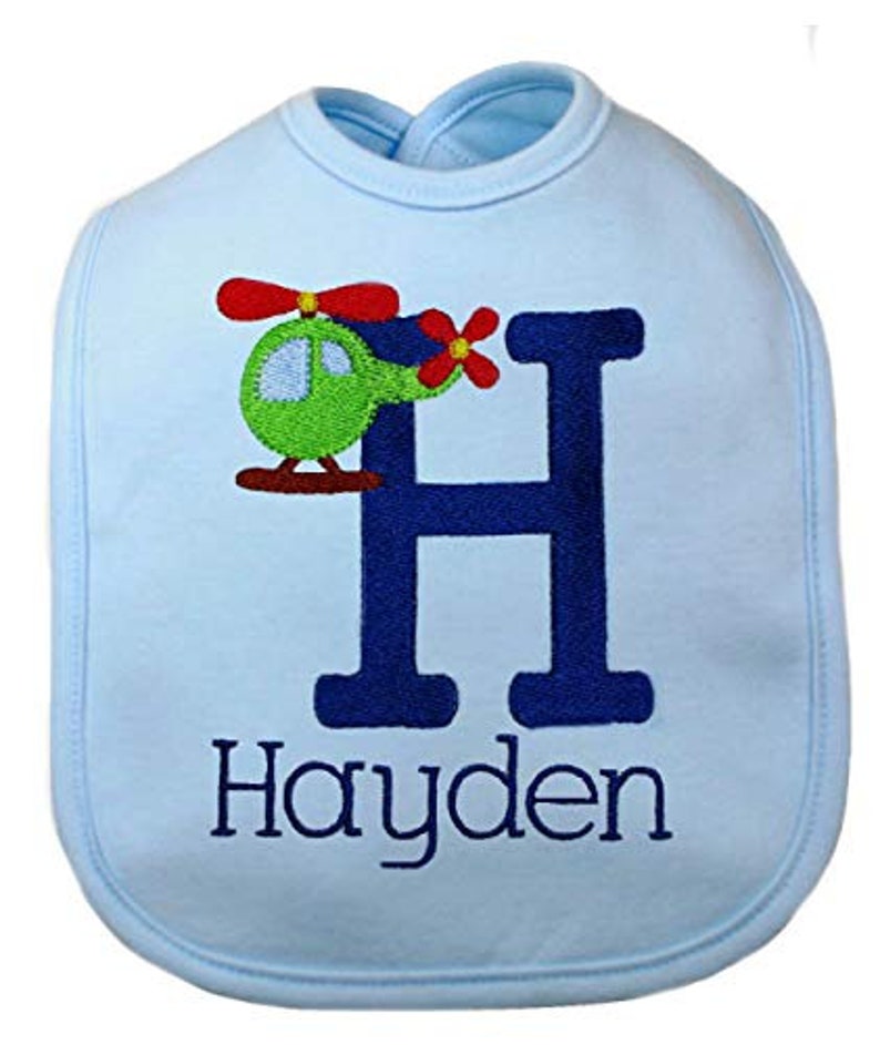 Embroidered Handmade Baby Boy Bib Personalized with Your Baby Etsy
