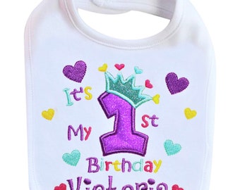 Details about / CINDERELLA CHILDRENS PERSONALISED NAME BIRTHDAY BADGE PERSONALISED BABY BIB