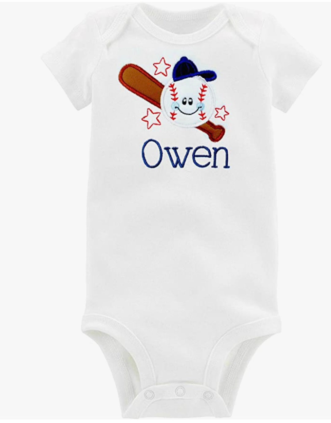 Baby Boy Baseball Outfit Personalized With Name Etsy