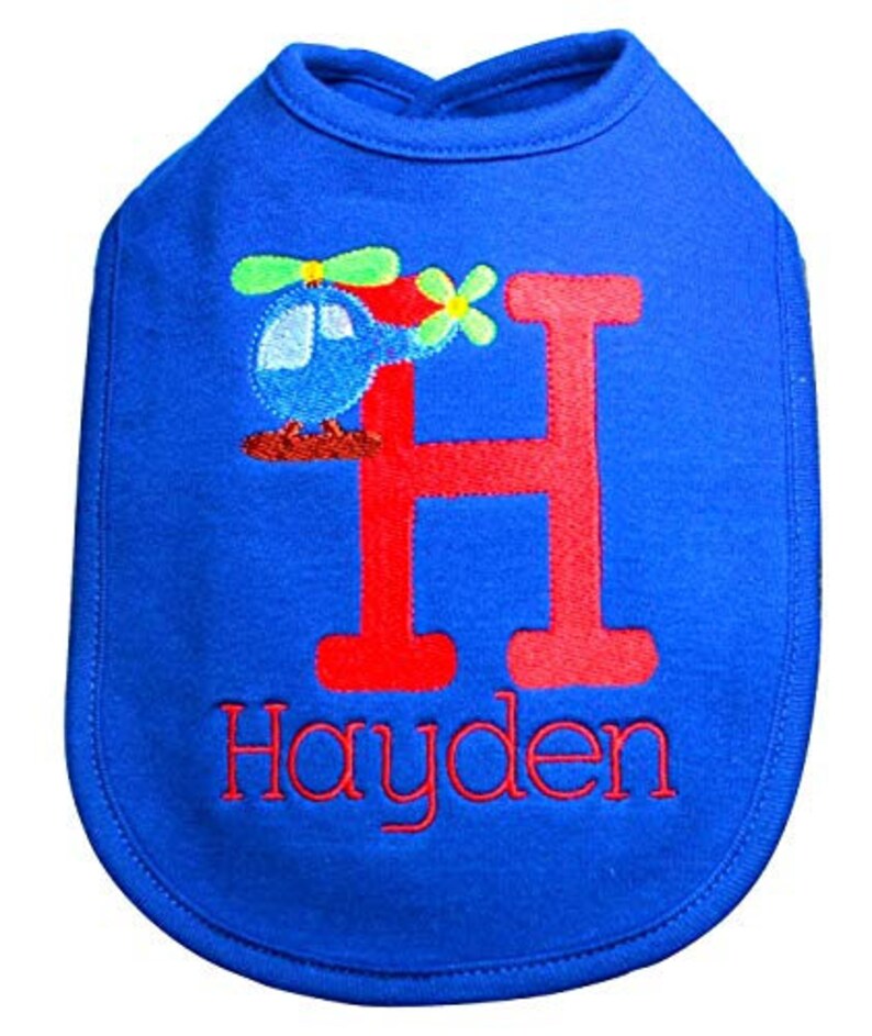Embroidered Handmade Baby Boy Bib Personalized with Your Baby Etsy