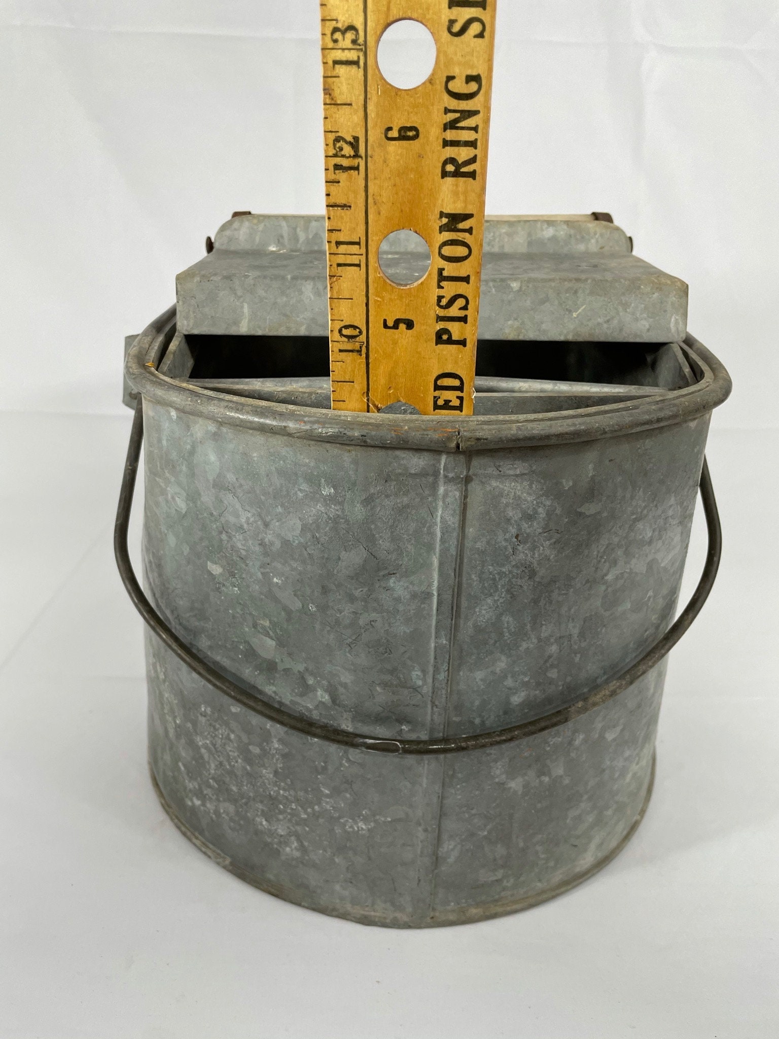 Vintage De Luxe Metal Mop Bucket Etsy