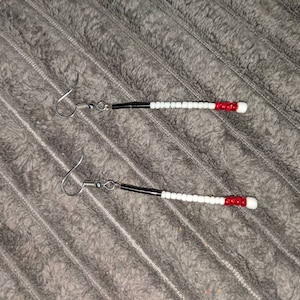 Blind White Cane Ohrringe