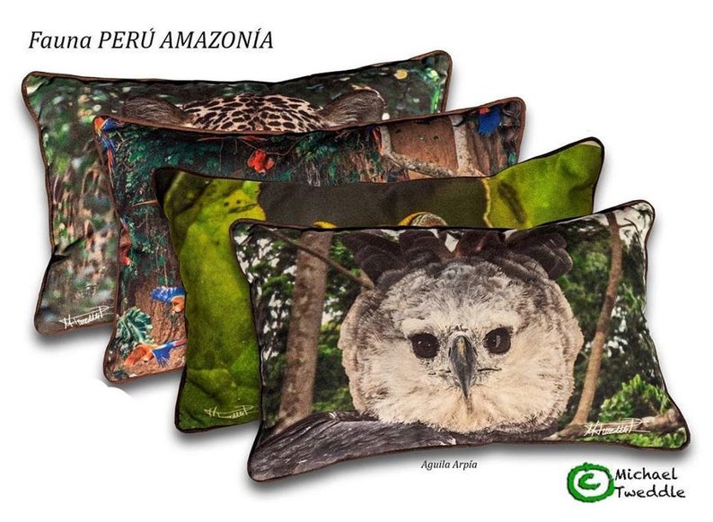 Totem Wild Animals Decorative Throw Pillows 44cm X 29cm Etsy