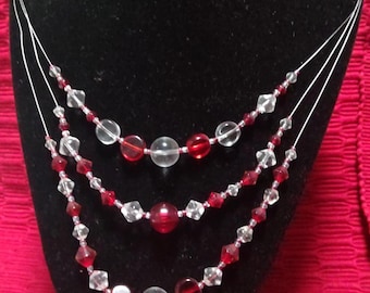 Crimson Cascade Necklace