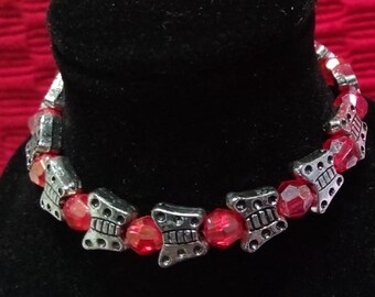 Crimson Flutter Bracelet