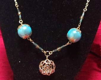 Turquoise Bloom Necklace