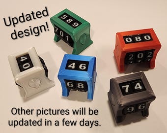thumbnail image 2 of OVERSIZED BIG D20 SPINDOWN Dice, CHOOSE YOUR SET, For Magic The Gathering 2 of 5