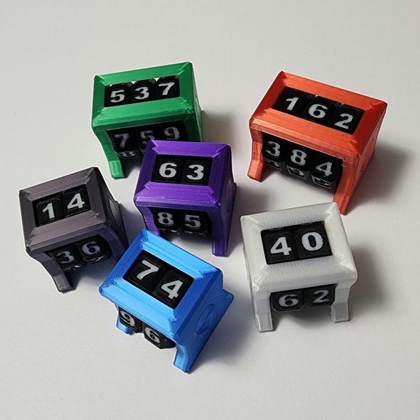 Mini spindown counters, Magic the Gathering