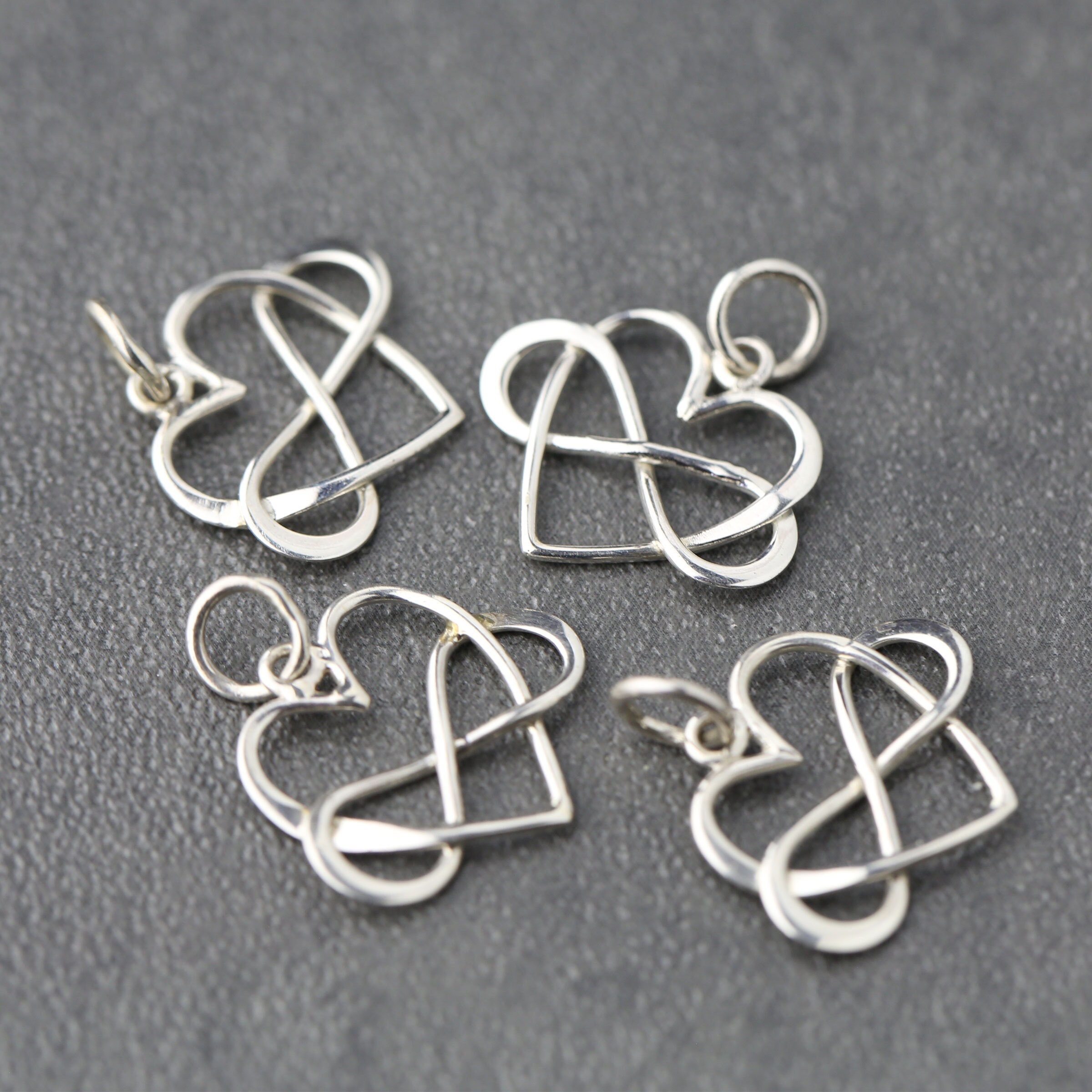 Cheap 8 Pieces Charm Making Jewelry Infinity Love Heart 27x22mm for DIY  Jewelry Findings Hand Made craft B13990
