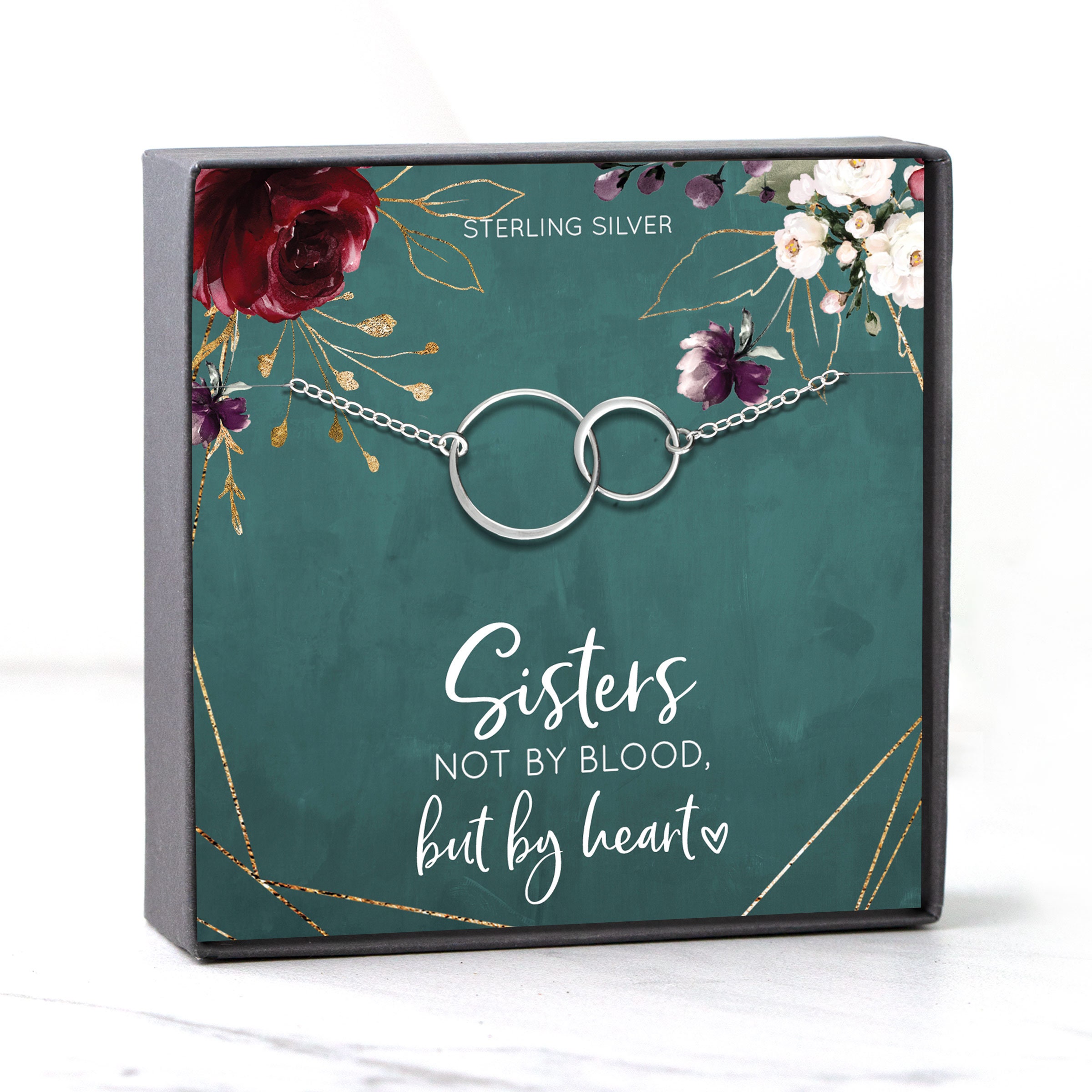 Unbiological Sister Necklace Gift: Sister in Law Christmas Gift, Bonu…