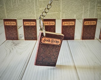JANE EYRE - mini book keychain - bookish gifts - author gifts - literary classics