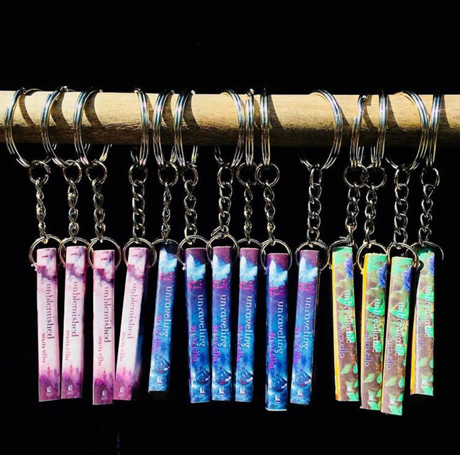 Custom Mini Book Keychains Etsy