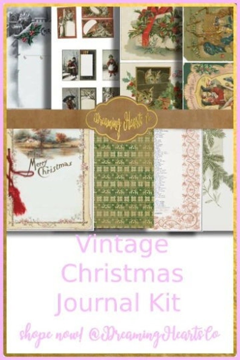Vintage Christmas Ephemera JUMBO PACK With Postcards, Tags, Papers to