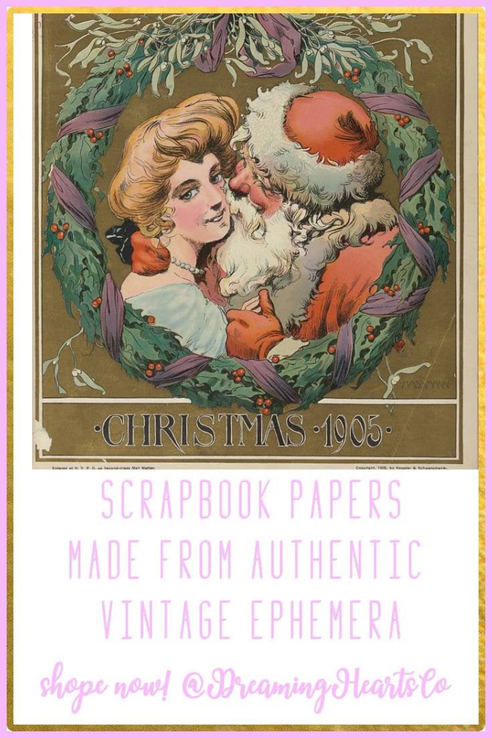 Vintage Christmas Ephemera JUMBO PACK With Postcards, Tags, Papers to