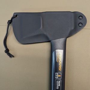 Fiskars Hatchet Sheath X11, Norden N12 Sheath. Carbon Fiber Holstex / Kydex - NO BELT LOOP - Axe Not Included