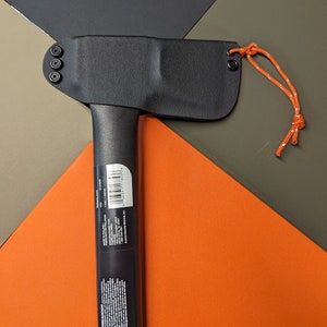 Fiskars Hatchet Sheath X17 and X21 Axe Cover / Carbon Fiber Holstex / Kydex - WITH BELT LOOP - Axe Not Included