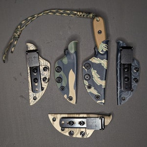 ESEE Izula 1 or 2 Knife Sheath With UltiClip ESEE Izula 1 or 2 Knife Scabbard with UltiClip - Knife Not Included - 0.80 Kydex