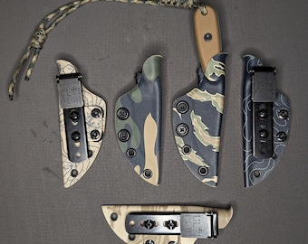 ESEE Izula 1 or 2 Knife Sheath With UltiClip ESEE Izula 1 or 2 Knife Scabbard with UltiClip - Various Colors and Patterns - 0.80 Kydex