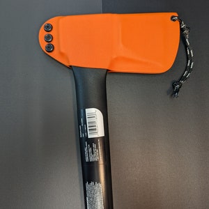 Fiskars Hatchet Sheath X17 and X21 Axe Cover / Carbon Fiber Holstex / Kydex - NO BELT LOOP - Axe Not Included