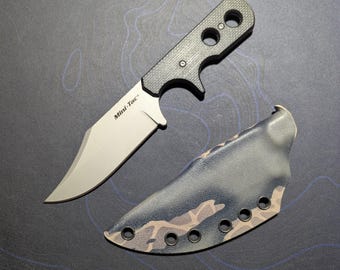 Funda para cuchillo Cold Steel Mini Tac Bowie (sin clip, cuchillo no incluido), Kydex de 0,80"