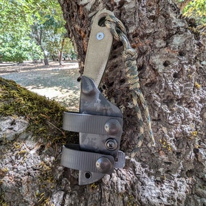 ESEE Izula 1 oder 2 Messerscheide mit UltiClip UND weichen Schlaufen - Messer Nicht Enthalten - 0.80 Kydex