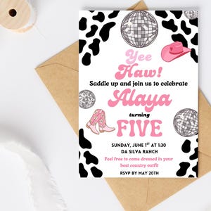Birthday Invitation For Kids Party - Printable Custom Invite - Birthday - Editable Template