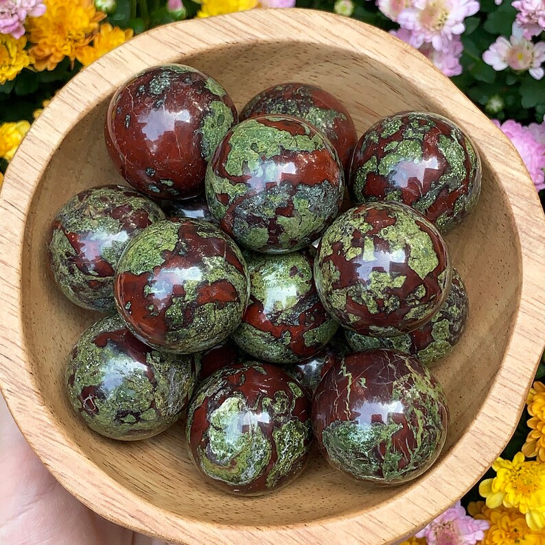 Crystal Sphere Dragon Stone Sacred Space Home Decor Crystal Ball Rare Dragon Stone Sphere Bastite Stone