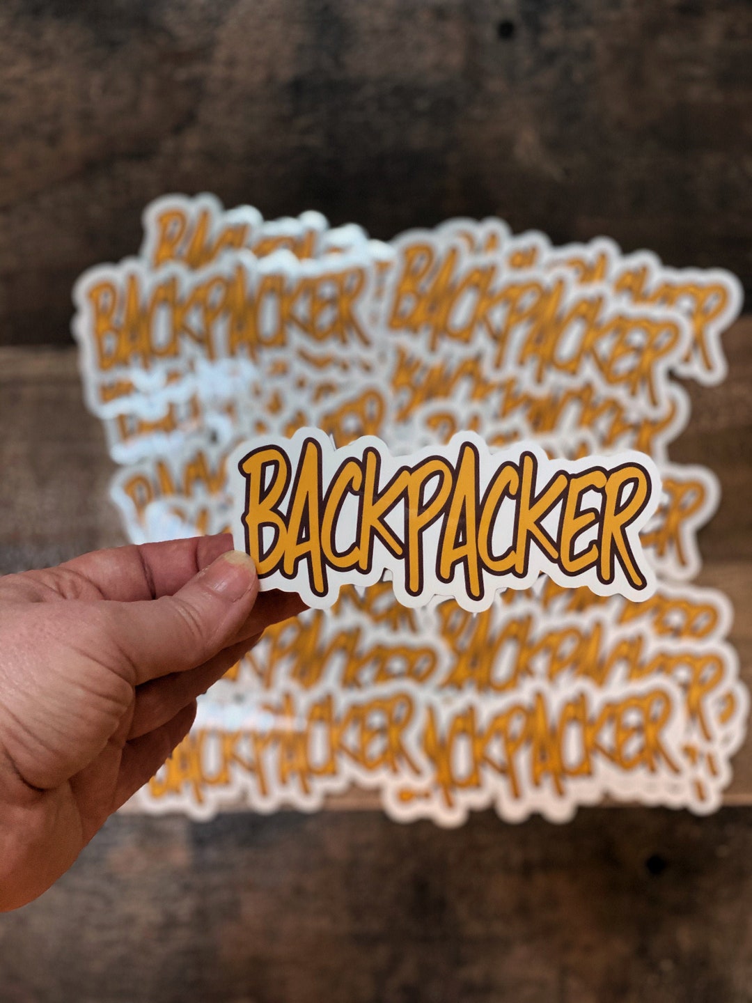 Backpacker Vinyl Sticker - Outdoor Personality - Etsy