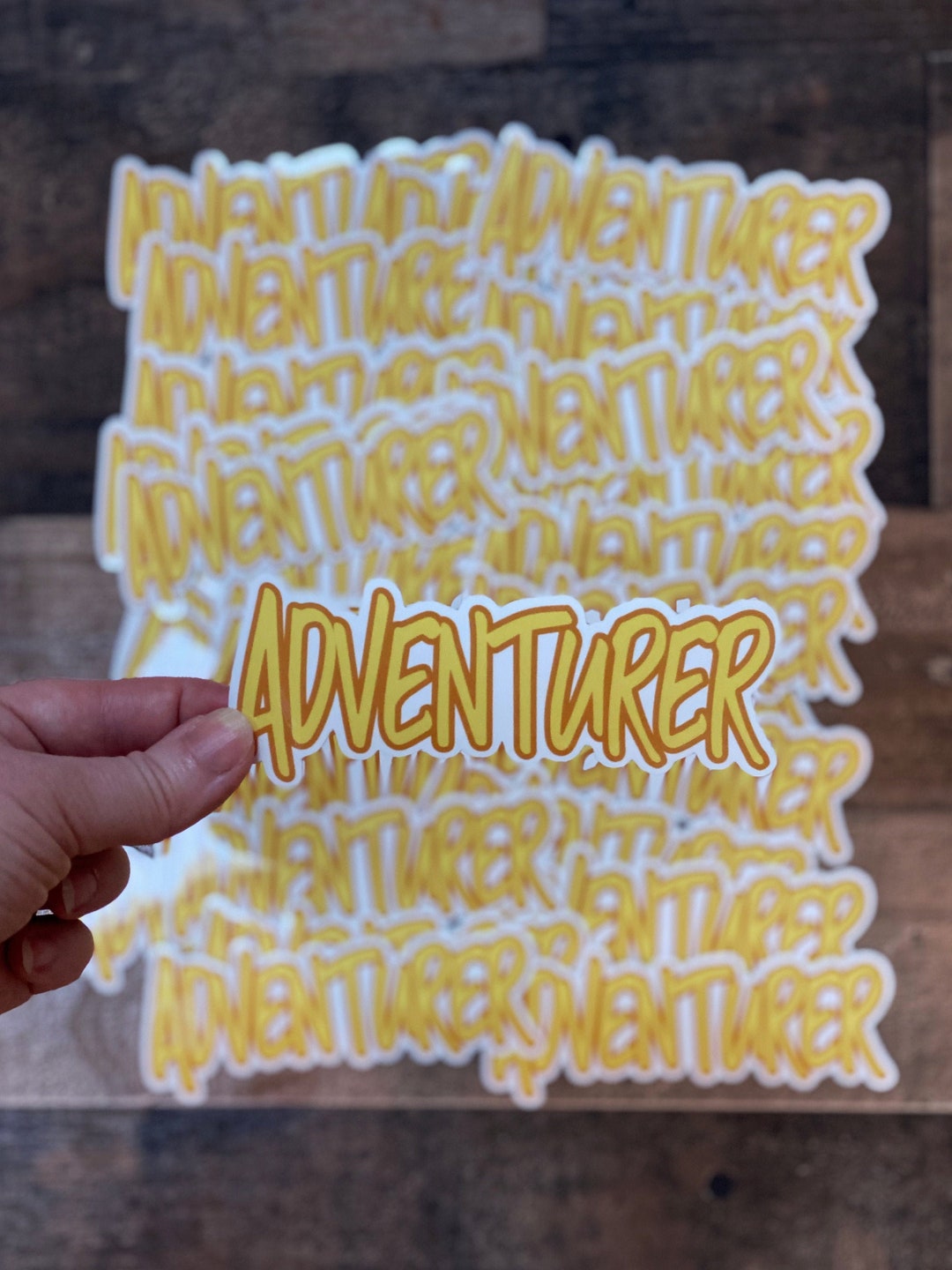 Adventurer Vinyl Sticker: Outdoor Laptop Decal, Water Bottle Mug Decor ...
