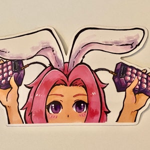 Kurumi Keyboard Peeker Decal