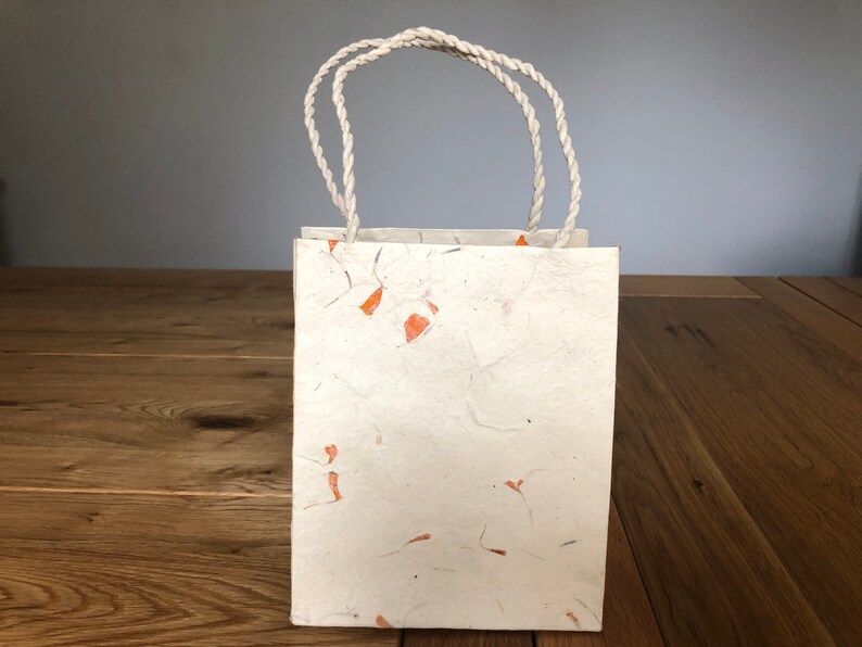 Gift Bags Made From Handmade Paper Containing Marigold Petals. Etsy