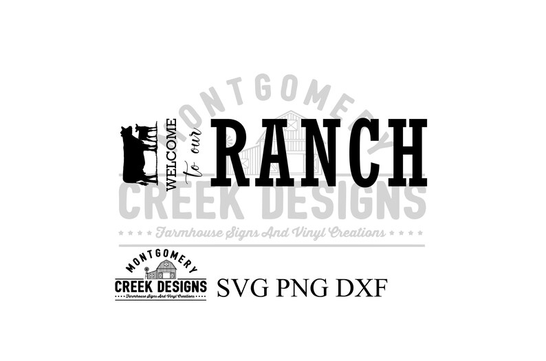 The Ranch Svg Welcome to Our Ranch Svg, Farm Cut Files, Farmhouse Svg, Cricut, Porch ...