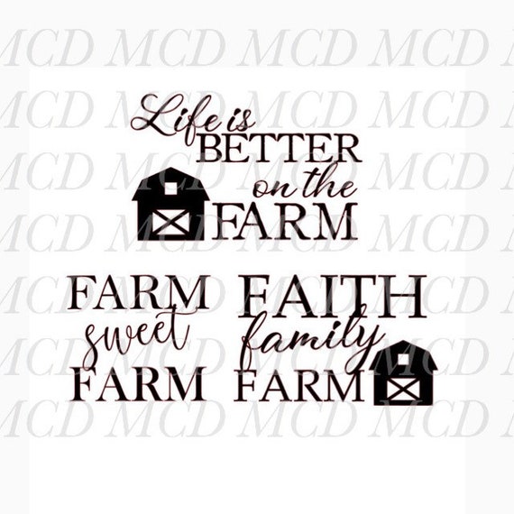 Download Svg Files Farm Svg Farmhouse Svg Farm Sweet Farm Svg Life Etsy
