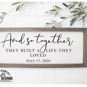 En zo bouwden ze samen een leven op waar ze van hielden svg, boerderijteken svg, valentines svg, bruiloft svg, jubileum svg, gepersonaliseerde svg,