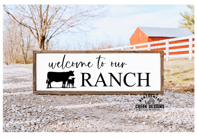 Pink Ranch Sign Svg Welcome to Our Ranch Svg Farm Cut Files Farmhouse Svg | Etsy
