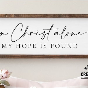 Solo en Cristo se encuentra mi esperanza SVG, christian svg, bible verse svg, scripture svg