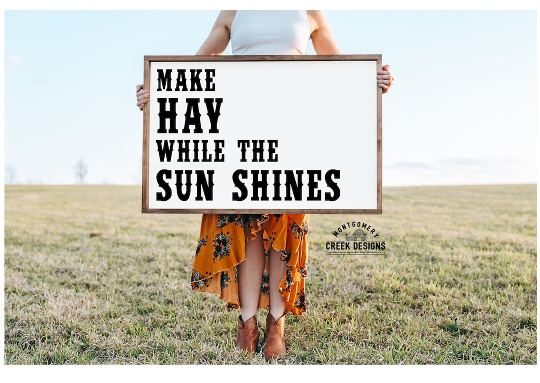 Make Hay While the Sun Shines Svg, Country Svg, Western Svg, Summer