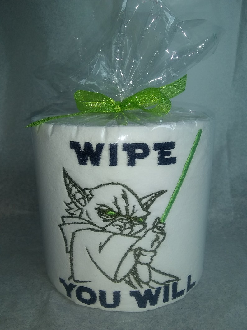 Yoda Embroidered Toilet Paper Star Wars Fan Best Gift wipe you Etsy
