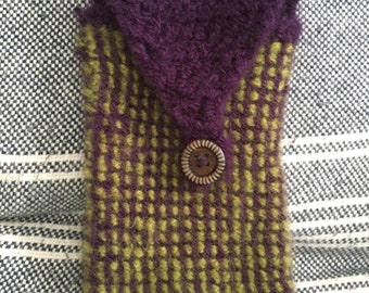 Long Pouch - Purple/Green