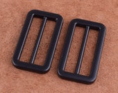 Square Center Bar Pin Buckle Strap Single Prong Belt Buckle 40mm Purse Strap Buckle metal black buckle for Bag Luggage Shoes Watch Straps