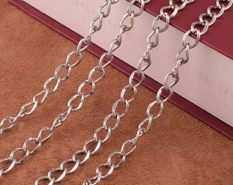 48 inch Purse Chain Strap,silver Metal Shoulder Handbag Strap,11*8mm Purse Replacement Chains,bag accessories for bag/purse