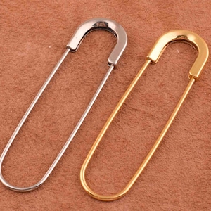 metal Safety Pins Pear Pins 80*22mm Safety Pins Stitch Markers Sewing Making 10pcs large safety pins for price tag/sweater/clothes